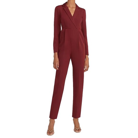 express tux blazer sexy plus size red jumpsuit 12 large - Picture 1 of 7